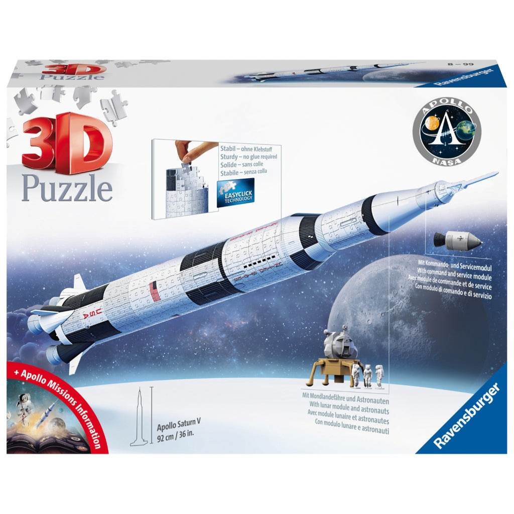 Ravensburger 3D Puzzel Apollo Saturn V 440st.