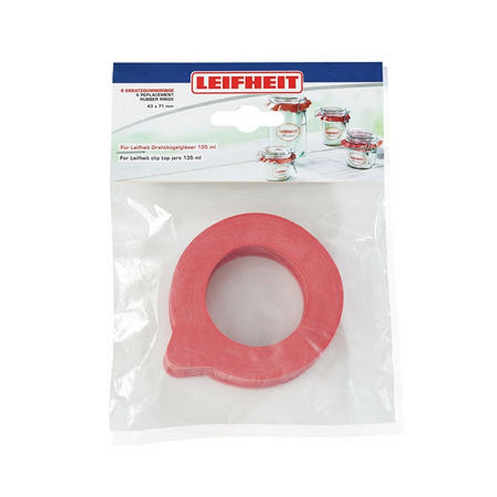 Leifheit 3214 Rubber Weckringen 43x71 mm 6 pieces