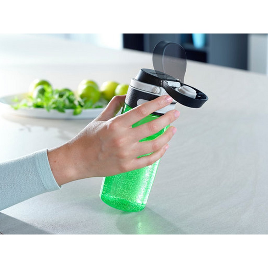 Leifheit 3267 Flip Tritan Drinking Bottle 550 ml de vert