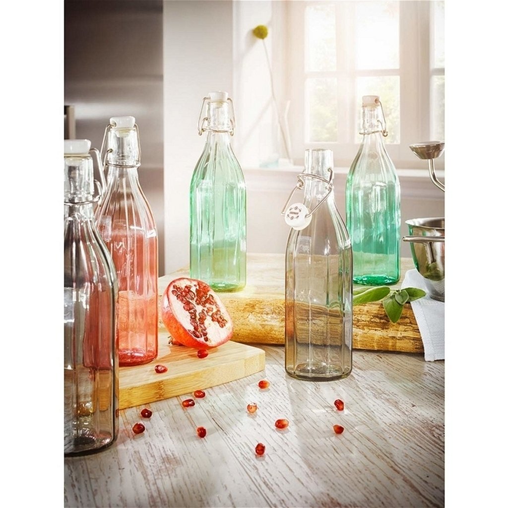 Locadheit 36322 Glas FoDt Flasche 0.5l transparent Gréng