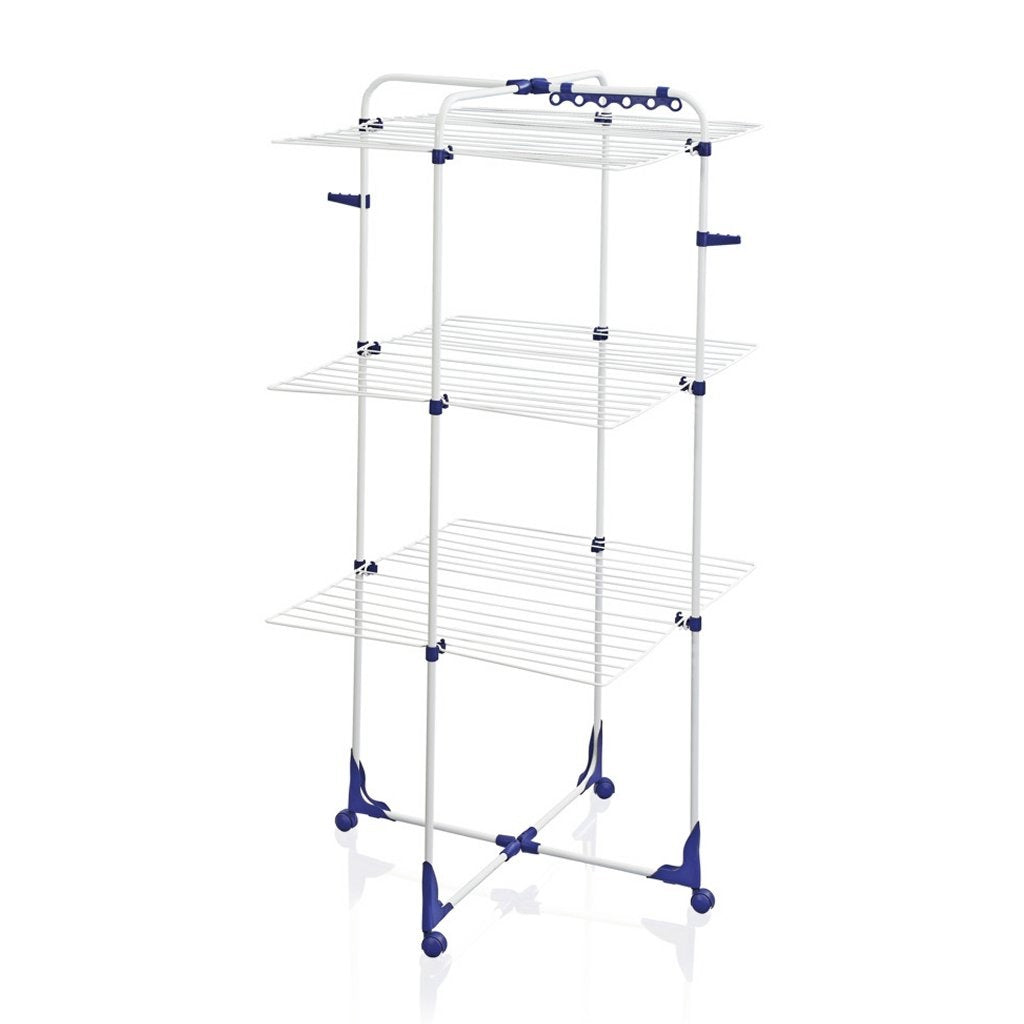 Leifheit Leifheit 81455 Torre 340 Torre di asciugatura 146x69x73 cm Blue Bianco