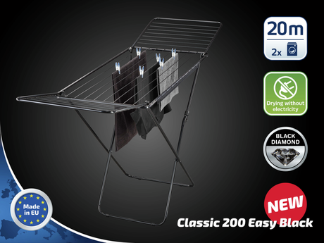 Leifheit drying rack classic 200 easy black