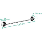 Asta di asciugamano Ridder Ridder 55.5x7x6.5 cm Chrome 12120000