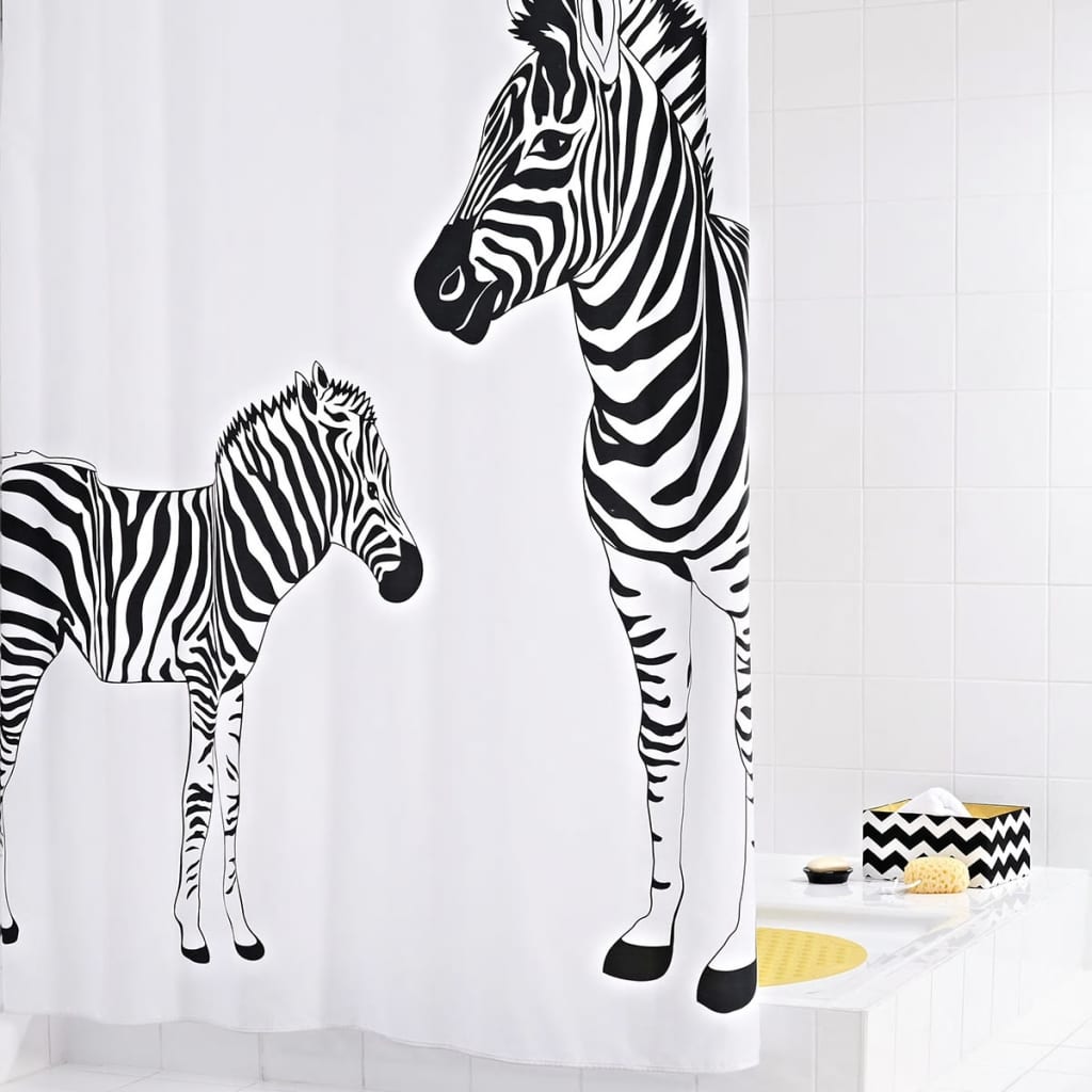 RIDDER RIDDER Douchegordijn Zebra 180x200 cm