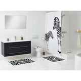 Ridder Ridder Shower Mat Zebra 54x54 cm White and Black