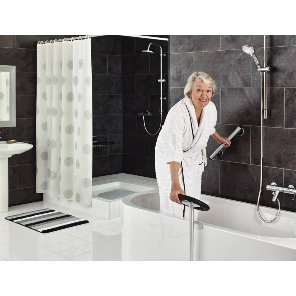 Ridder Ridder Manage per bagno premium da 30 cm in alluminio cromo nero