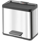 Hailo hailo 0630-200 Öko Duo plus ledal bucket 17+9l stainless steel black