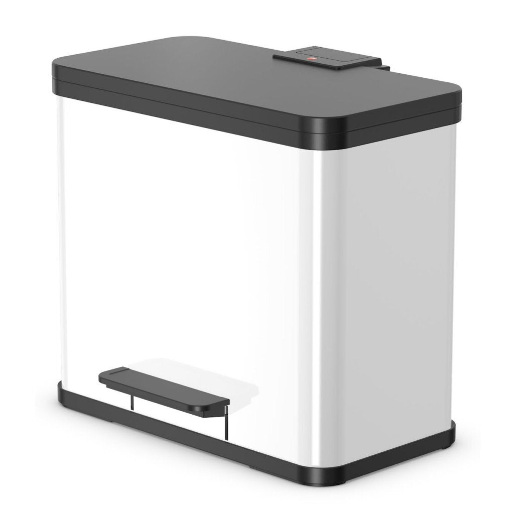 Hailo Hailo Pedal Bin Oko Duo Plus Størrelse L 17+9 L White 0630-230