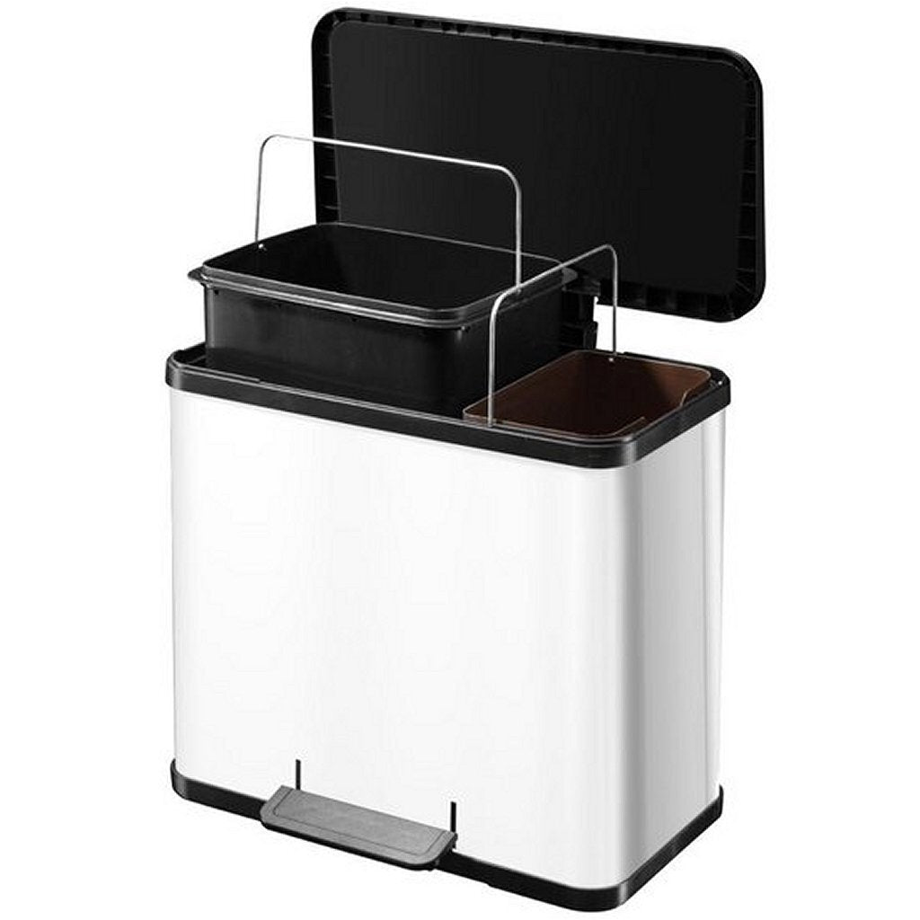 Hailo Hailo Pedal Bin Oko Duo Plus velikost l 17+9 l bílá 0630-230