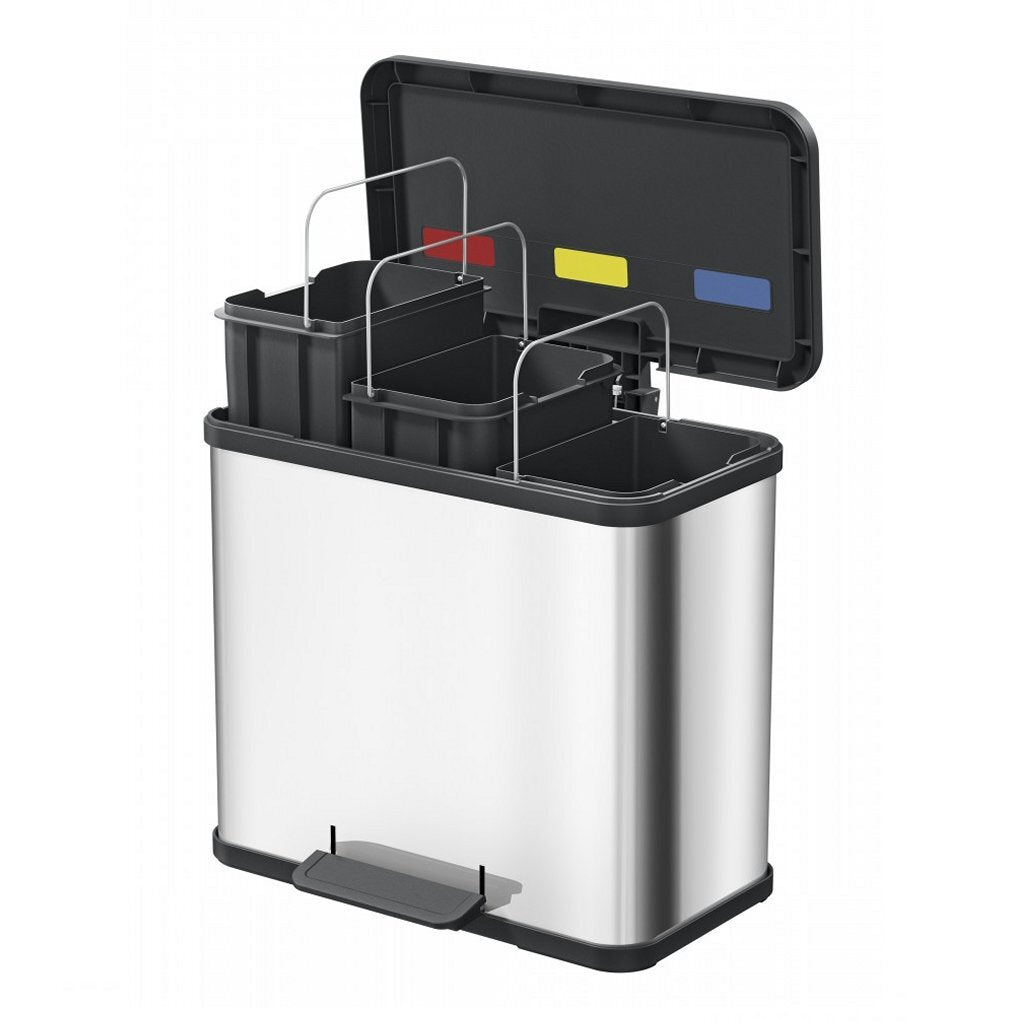 HAILO HAILO PEDAL BIN OKO plus taille L 3x9 L blanc 0633-230