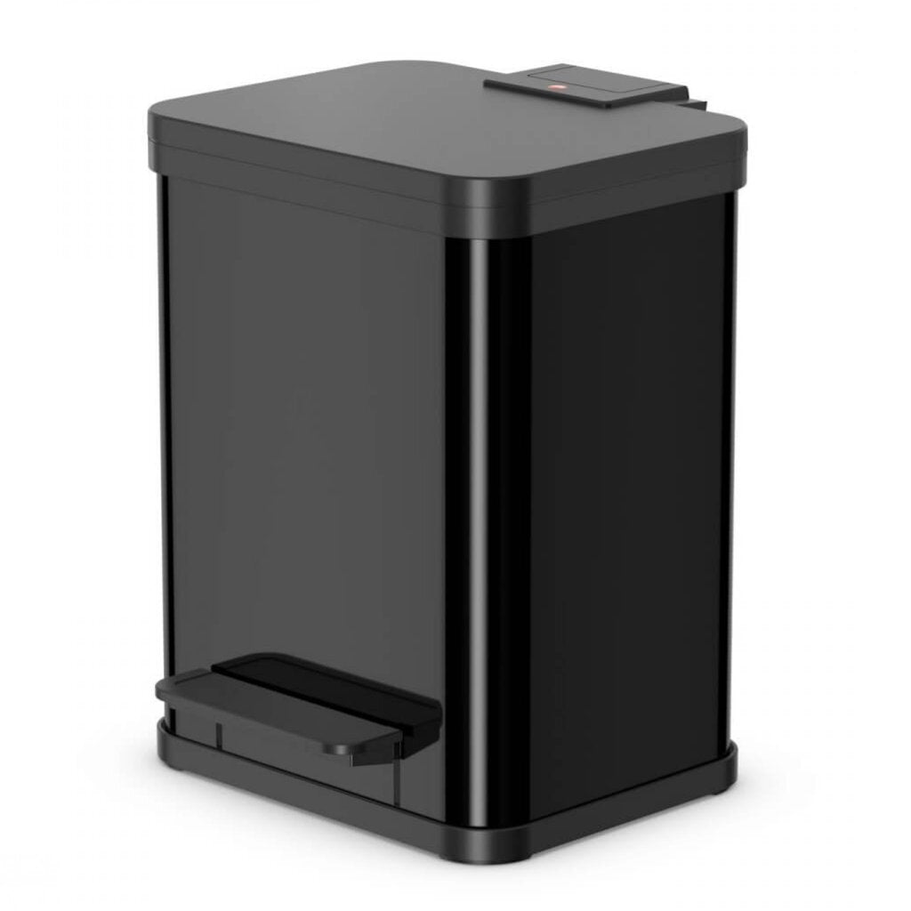 Hailo 0619-260 ÖKO UNO Plus M Pedal Bin 17L Black