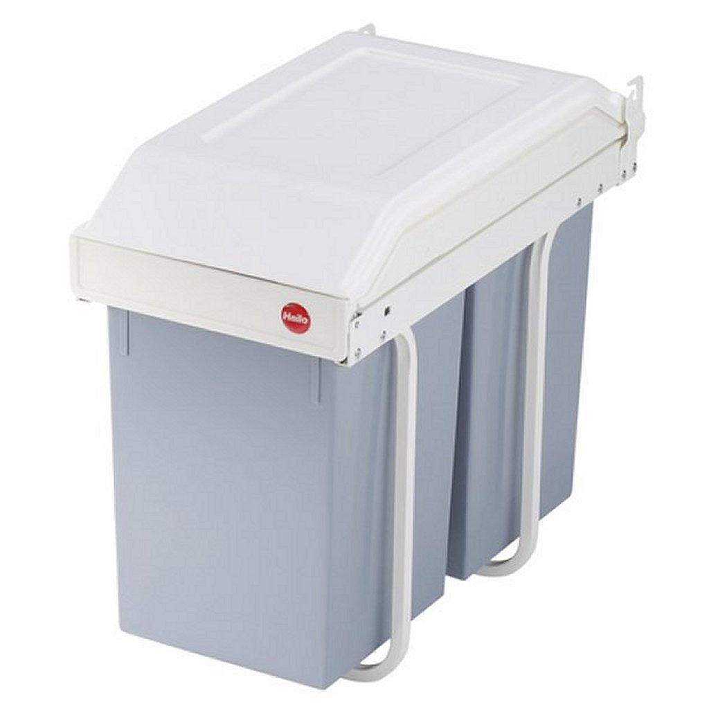 HAILO HAILO 3659-001 Duo multi-box L Bin déchets intégrés 2x14l argent blanc