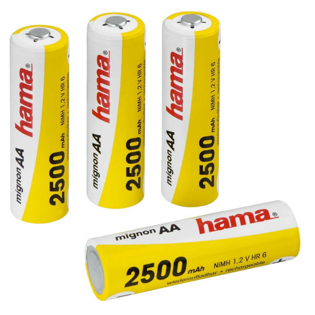 Hama genopladelig NIMH -batteri 4xaa 2500mAh