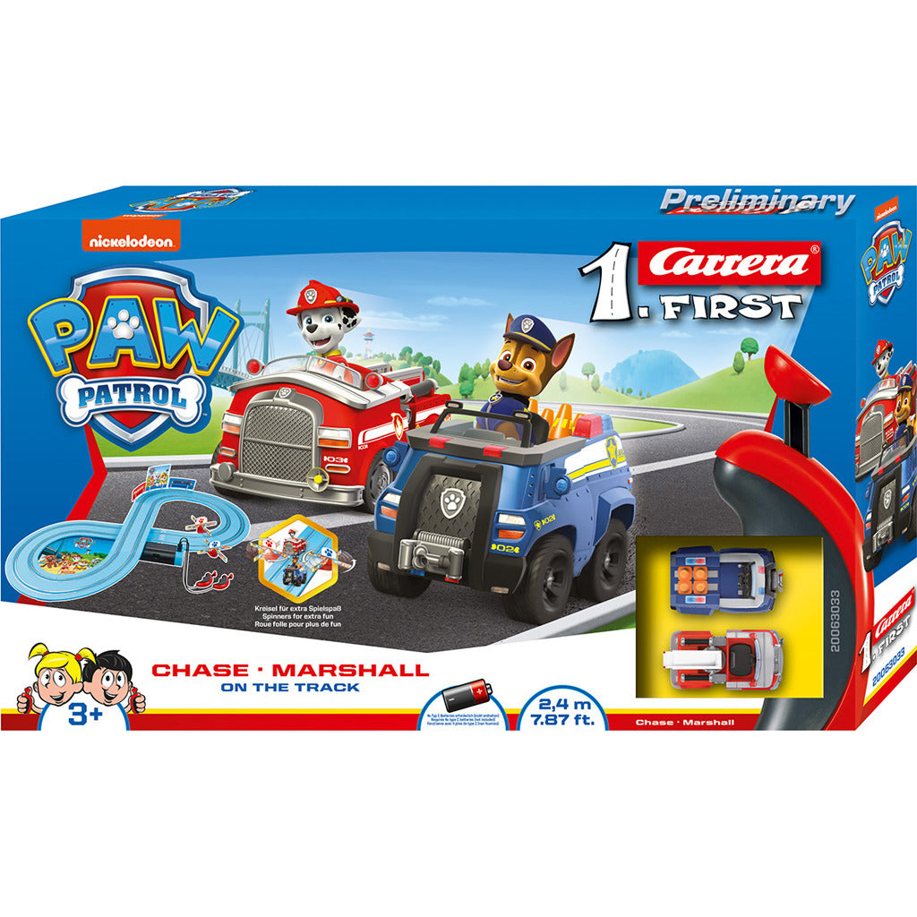 Carrera First Racebaan - Paw Patrol „On the Track”