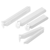 Fackelmann Basic Versholding Clamp 11 och 8 cm White 4 Pieces