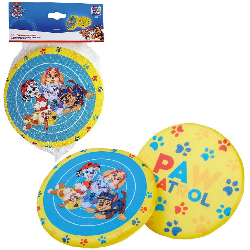 Esponja de patrulla de la pata frisbee 19 cm azul amarillo