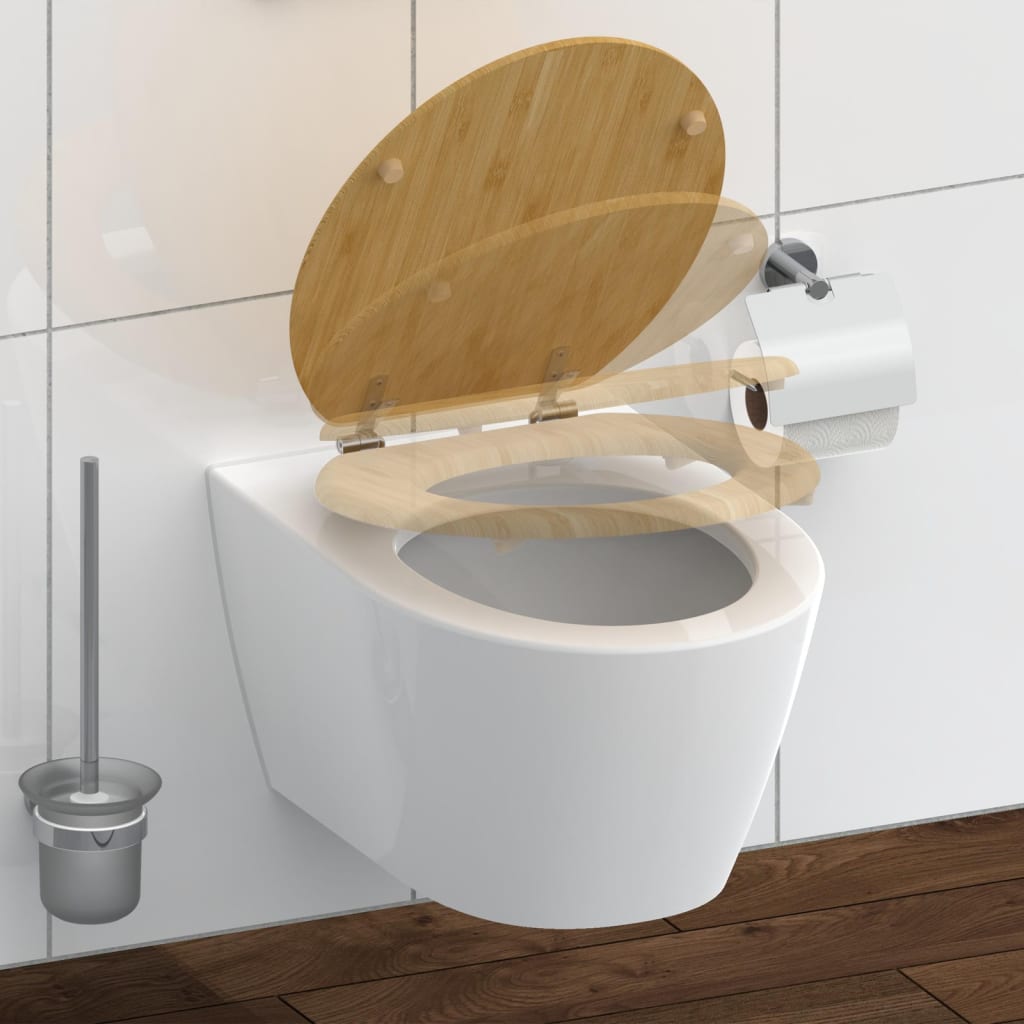 SCHÜTTE SCHÜTTE Toiletbril met soft-close NATURAL BAMBOO