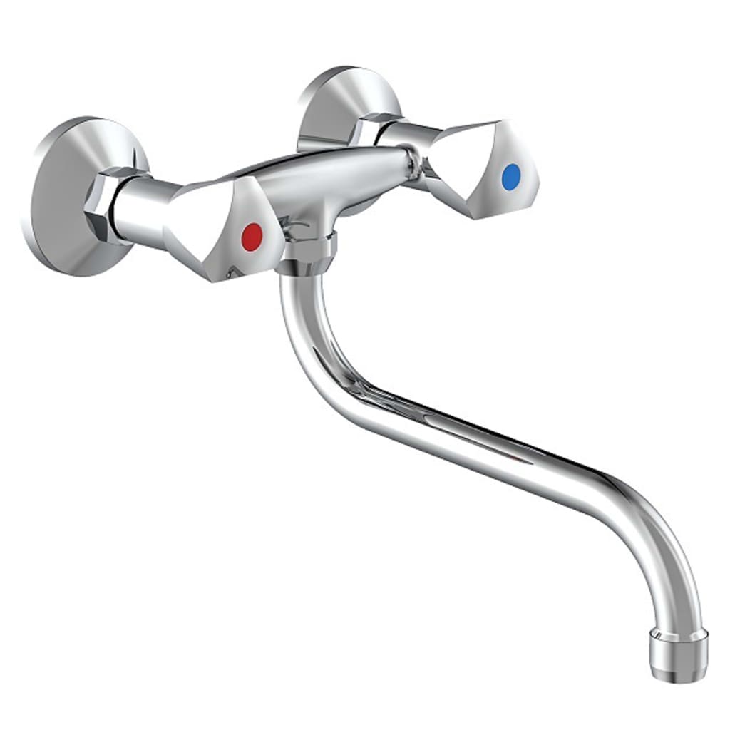 Schütte Schütte Two -Kutton Wall Mixer Cesti Chrome -färgad