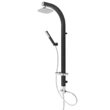 Schütte Schütte rain shower set Madagascar black-chrome-colored