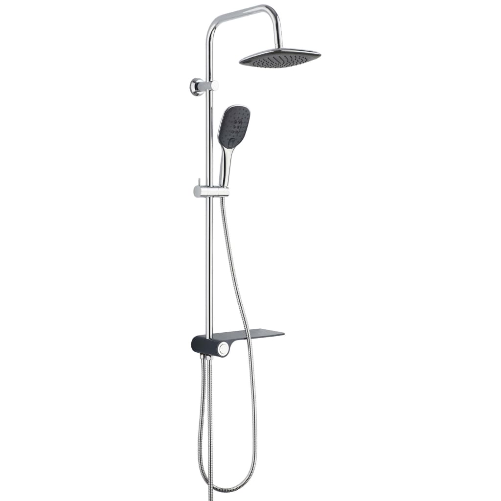 Schütte Schütte Rain Shower Set med Side Plateau Aquastar Chrome-färgad antakit