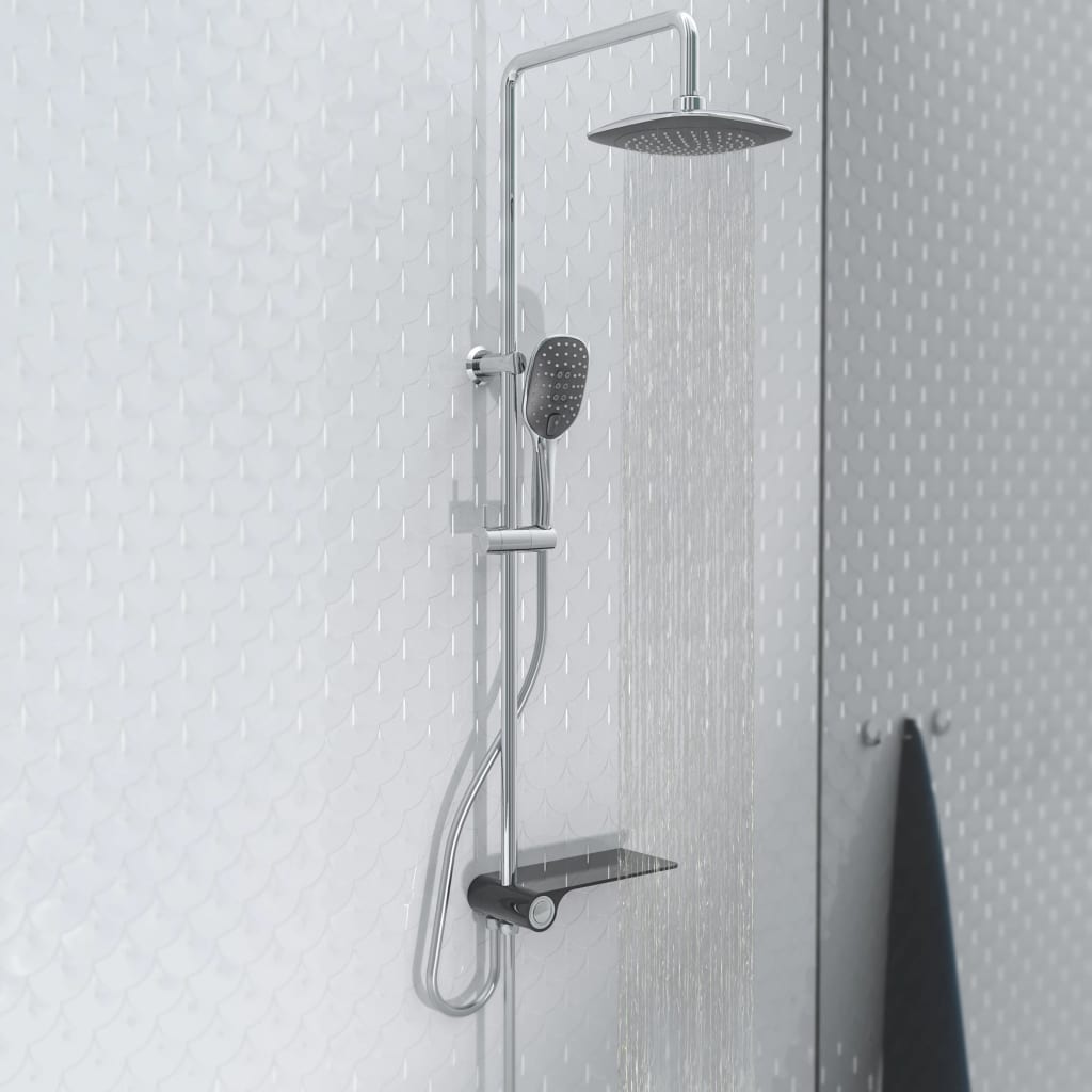 Schütte Schütte Rain Shower Set med Side Plateau Aquastar Chrome-färgad antakit