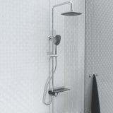 Schütte Schütte Rain Shower Set med Side Plateau Aquastar Chrome-färgad antakit