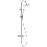 Schüte Schüte Rain Shower Set med Mixer Tap og Plateau Waterway Chrome-White