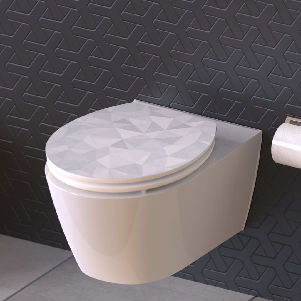 SCHÜTTE SCHÜTTE Toiletbril met soft-close DIAMOND MDF hoogglans