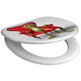 Schütte Schütte Toilet Seat avec roi de grenouille de fermes doux