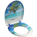 Schütte Schütte toilet seat with soft-close Carribean Duroplast with print