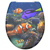 Schütte Schütte toilet seat with soft-close Sea Life Duroplast with print