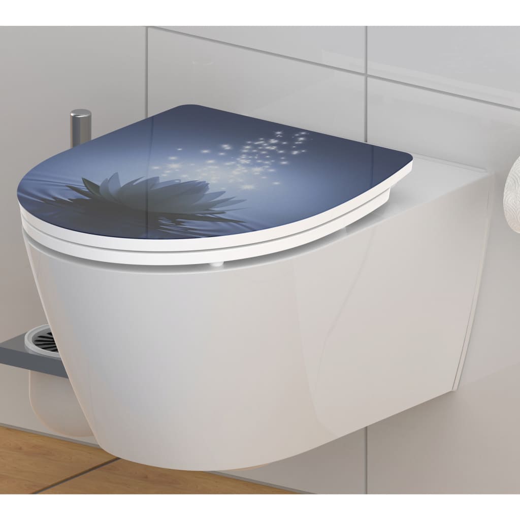 SCHÜTTE SCHÜTTE Toiletbril met soft-close WATER LILY duroplast hoogglans