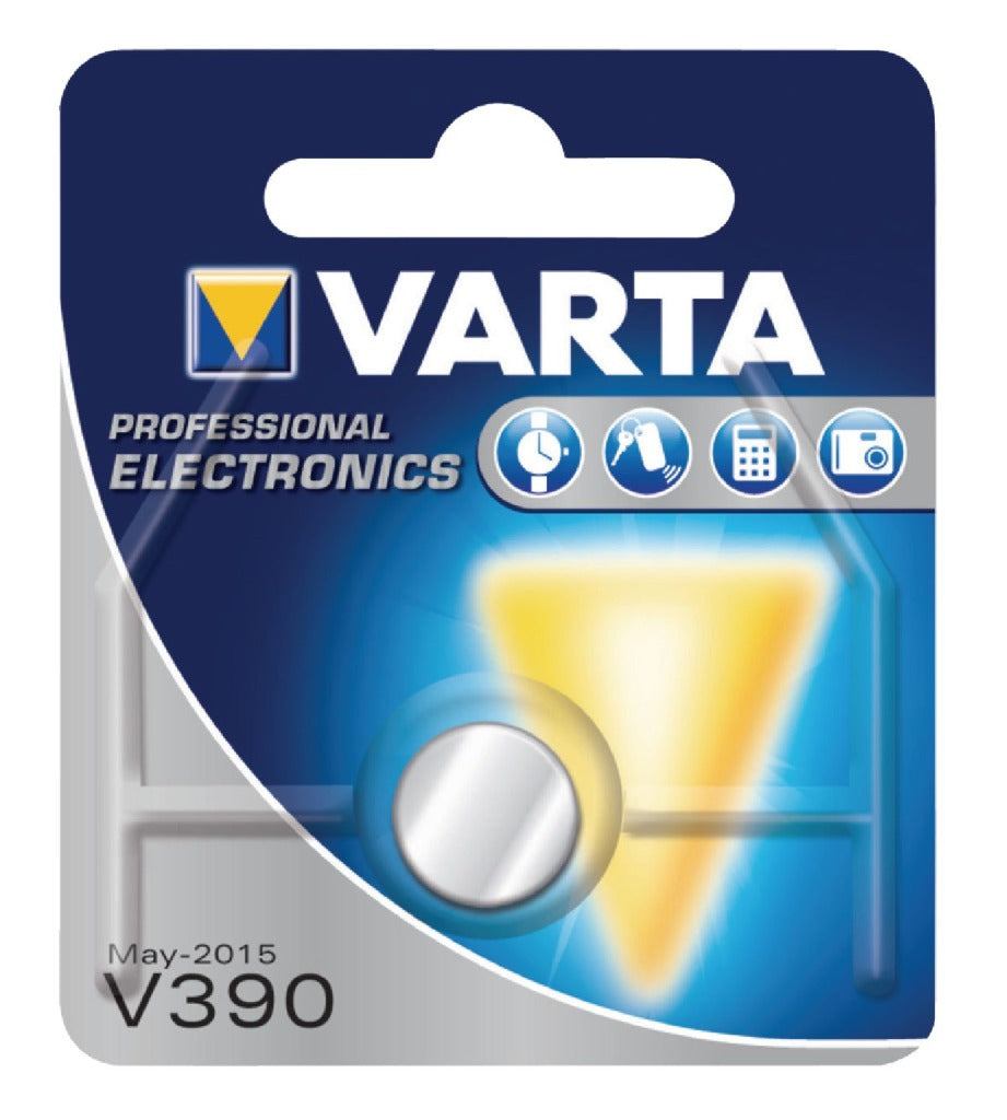 Varta V390 Knopfzellenbatterie Silber