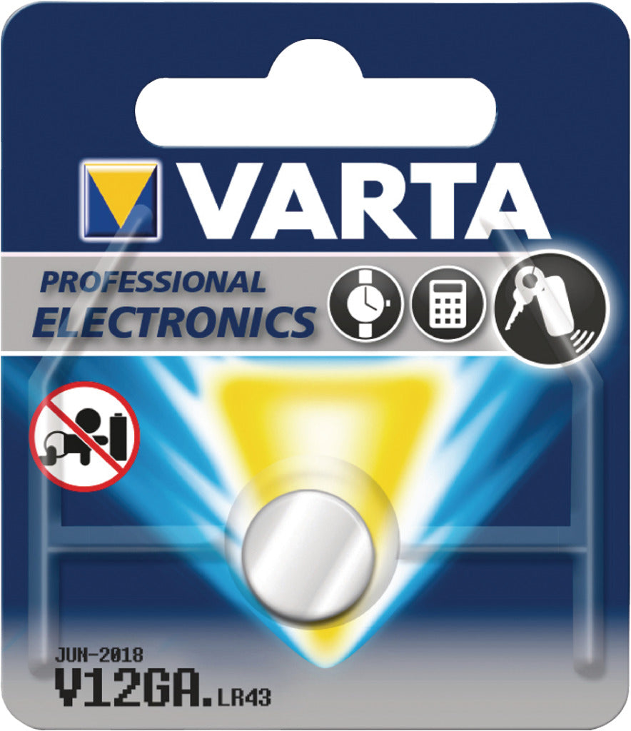 Batteria cella del pulsante VARTA Dun v12ga LR43