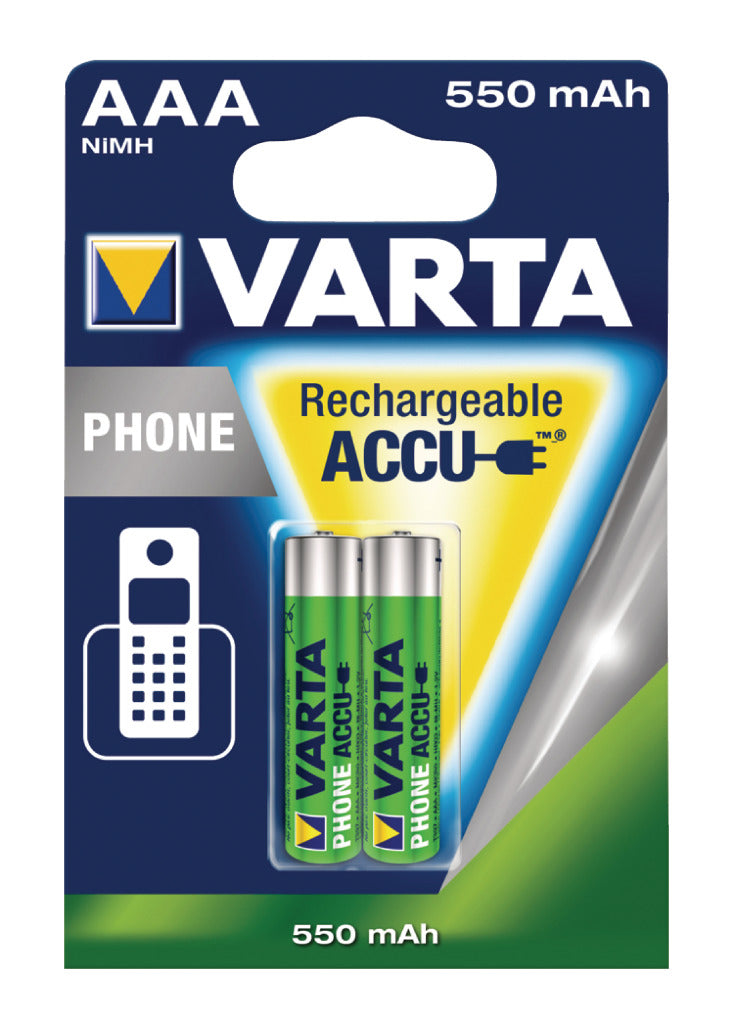 Varta -58397 Telefonní napájení baterie HR03 550 MAH BLS 2