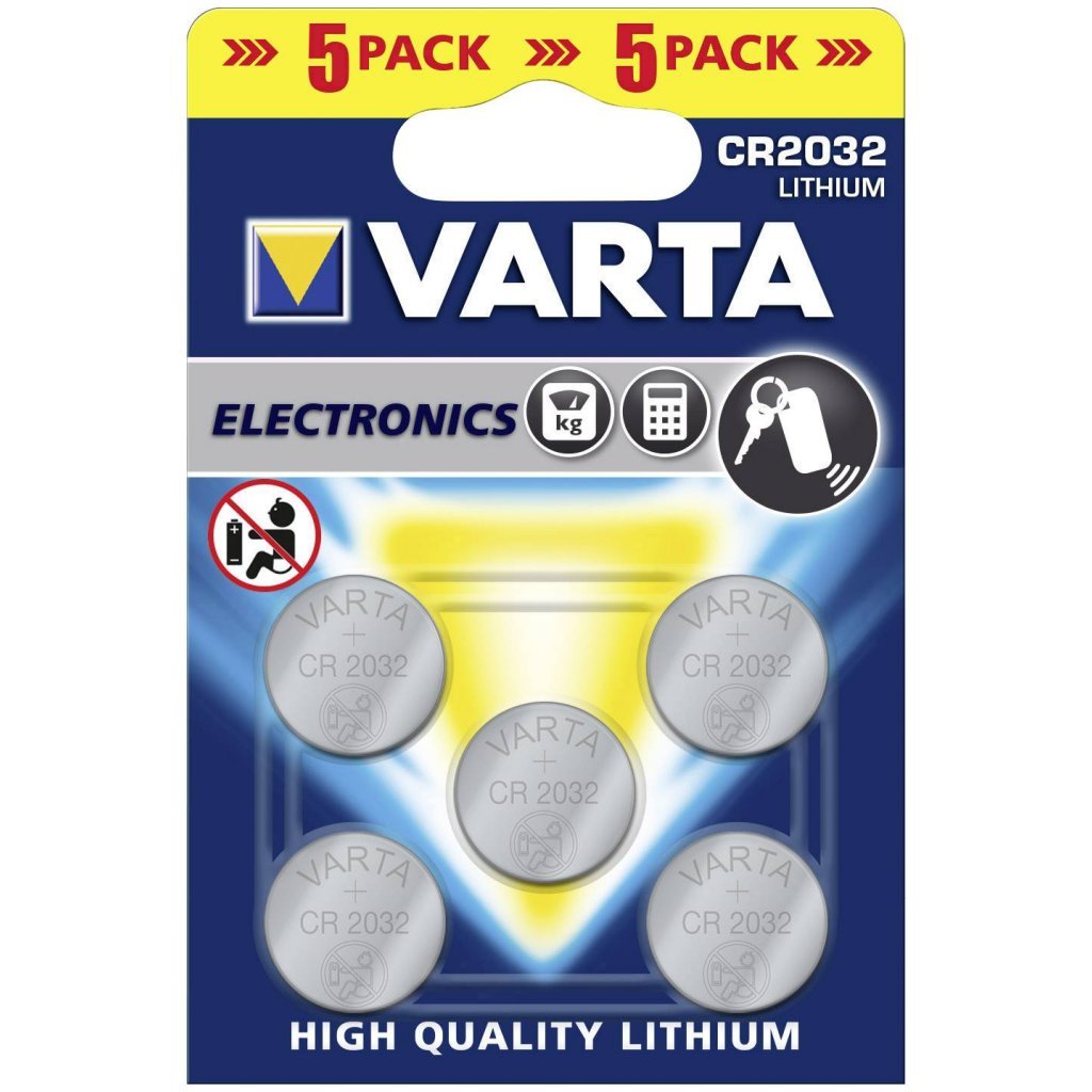 VARTA CR2032 Lithium Knäppchen Zelle Batterien 5 Stécker