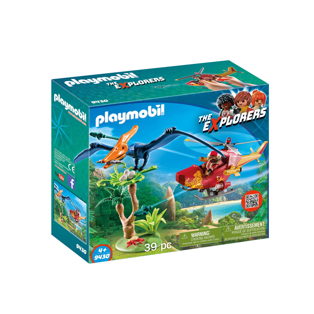 PlayMobile 9430 Den Explorers Helikopter mat Peteranodon