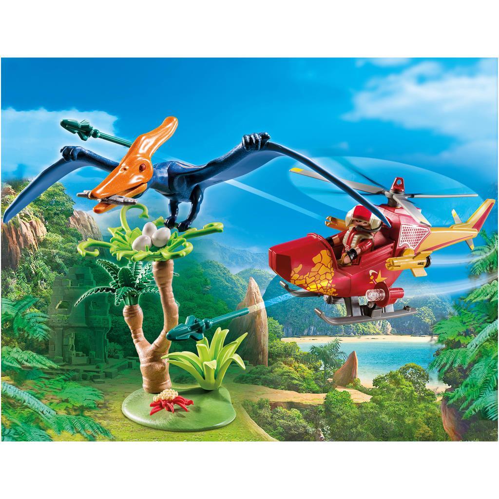 PlayMobile 9430 Den Explorers Helikopter mat Peteranodon