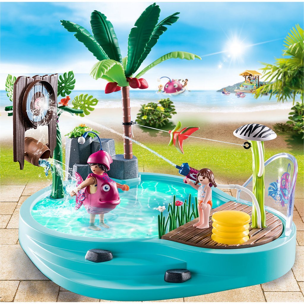 Playmobil Family Fun Pool med Watersplash 70610