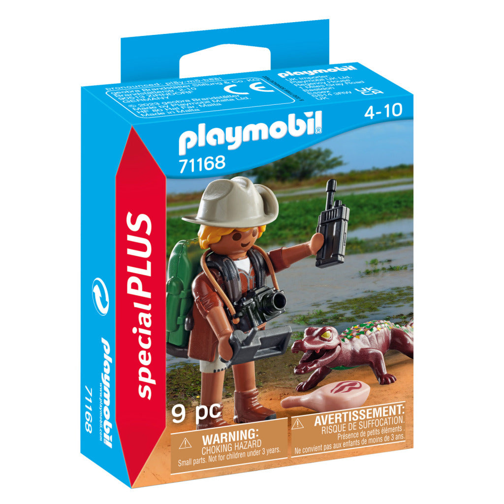 Investigador especial de PlayMobil con Young Caiman 71168