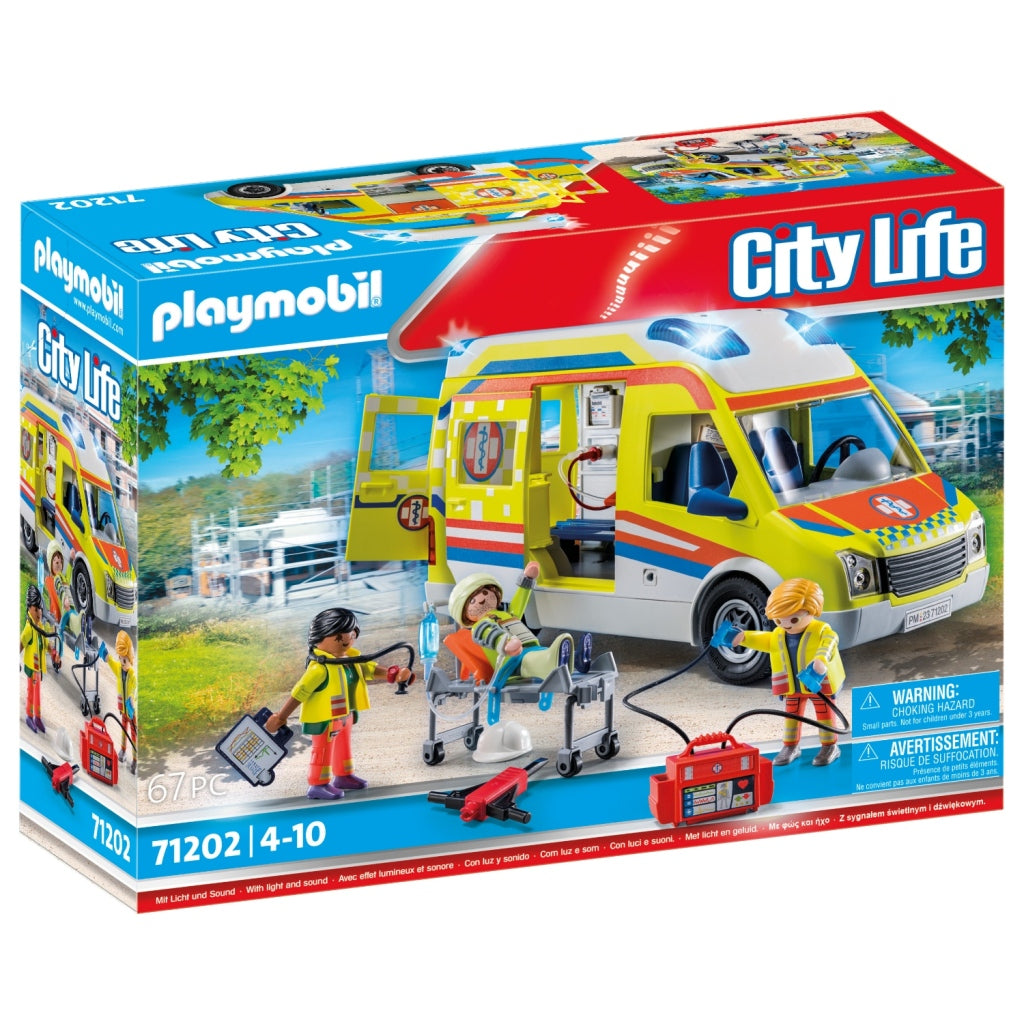 PLAYMOBIL City Life Ambulance met licht en geluid 71202