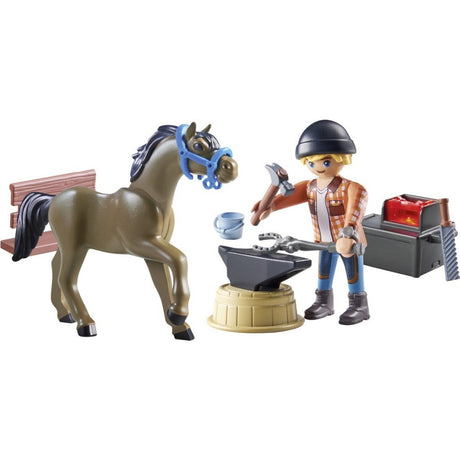 Playmobil Horses of Waterfall Hoefsmid: Ben Achilles 71357