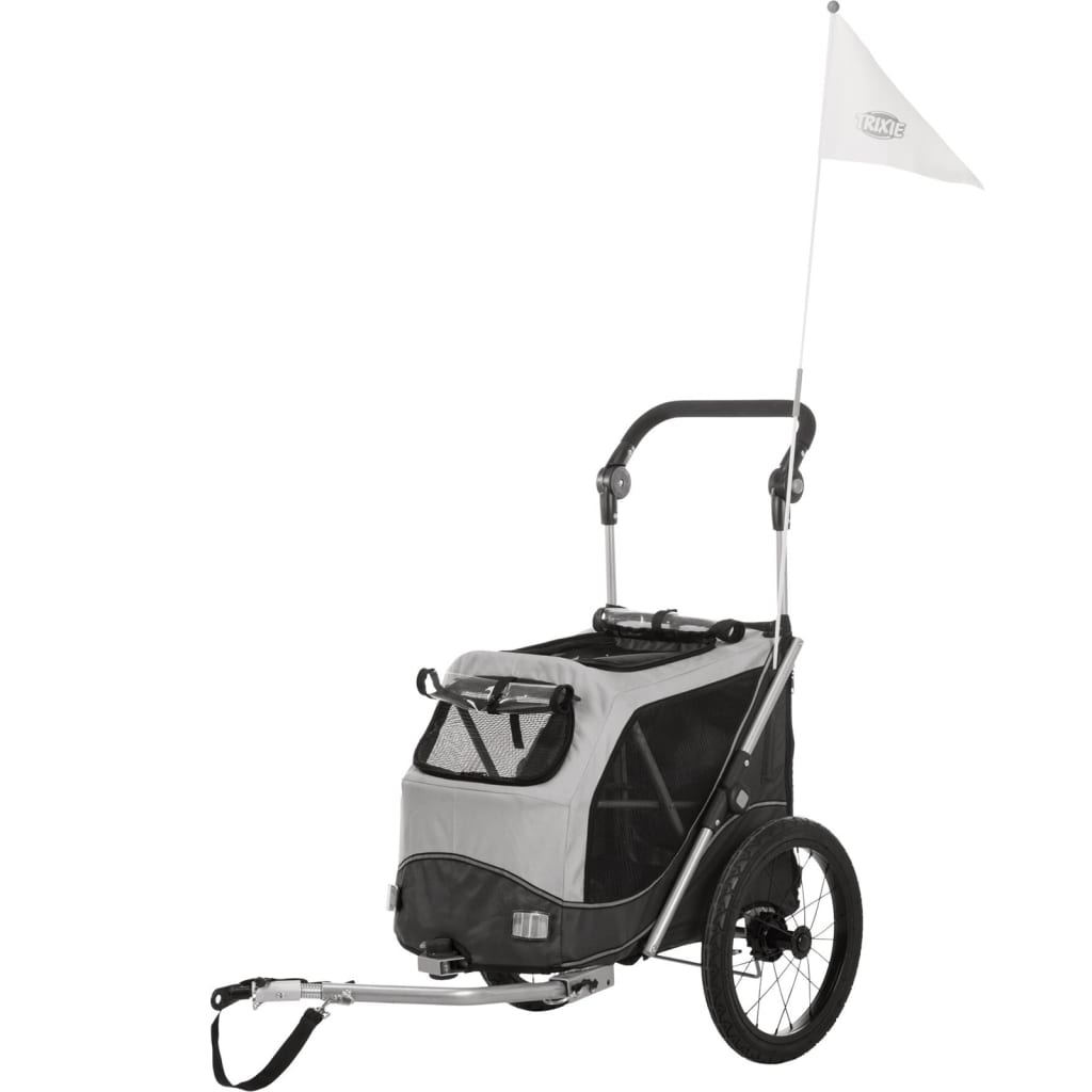 Trixie Dog Bike Cart Carteble Grey