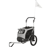 Trixie Dog Bike Cart falten grau