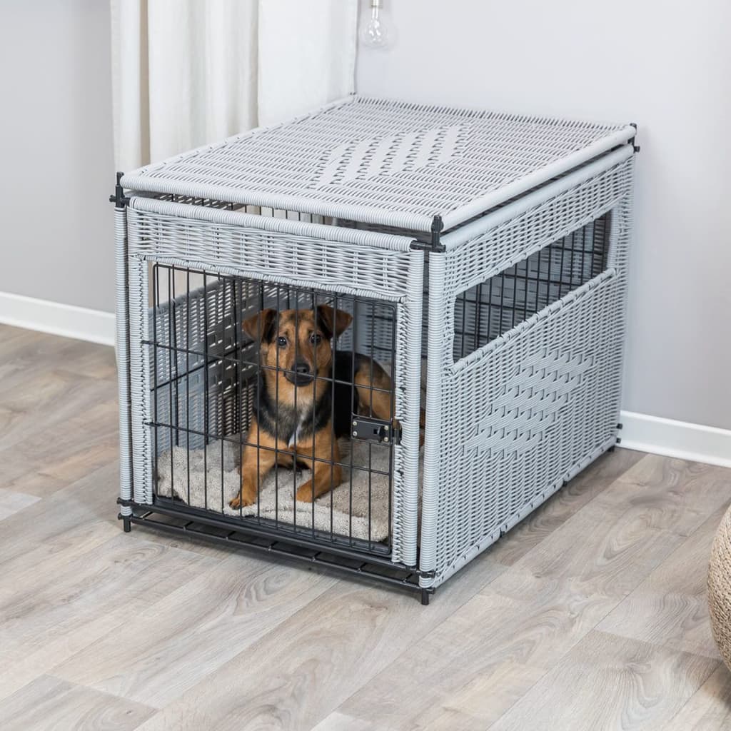 Trixie Trixie HomeKennel Polyrotan Light Grey