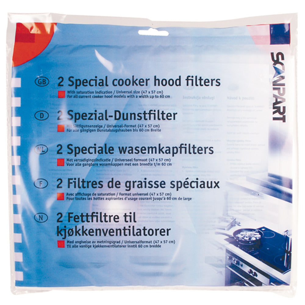 ScanPart 1530050002 L001 Juego universal de filtros extractores 47x57cm