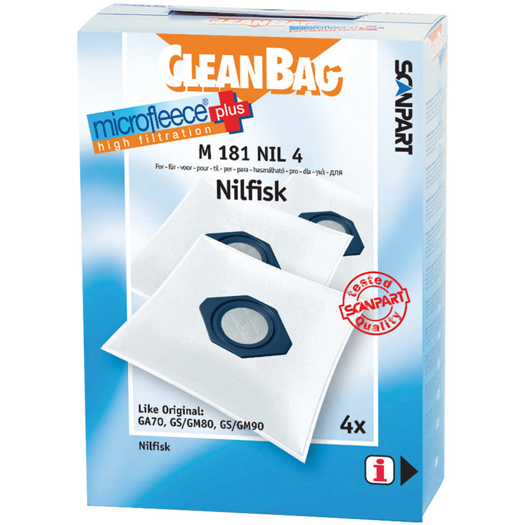 ScanPart Microfleece + Sac à poussière Nilfisk GA70-GS80-90