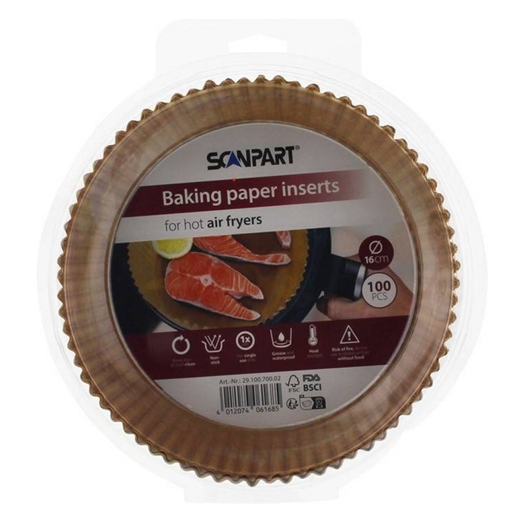 Scanpart scanpart bakpapier airfryer 16 cm 100 stuks