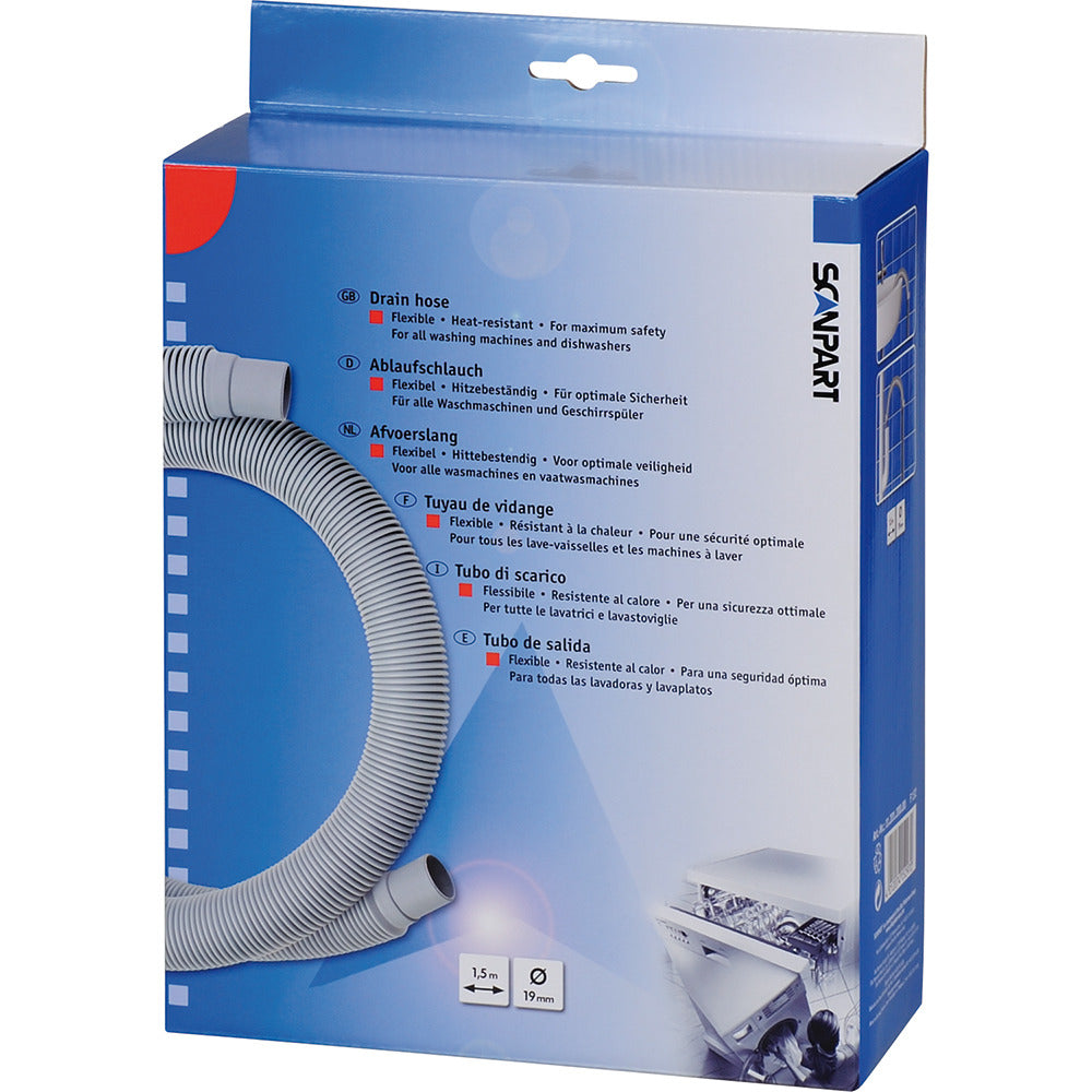 Scanpart 1120120000 F132 Drainslang 1,5m 19mm