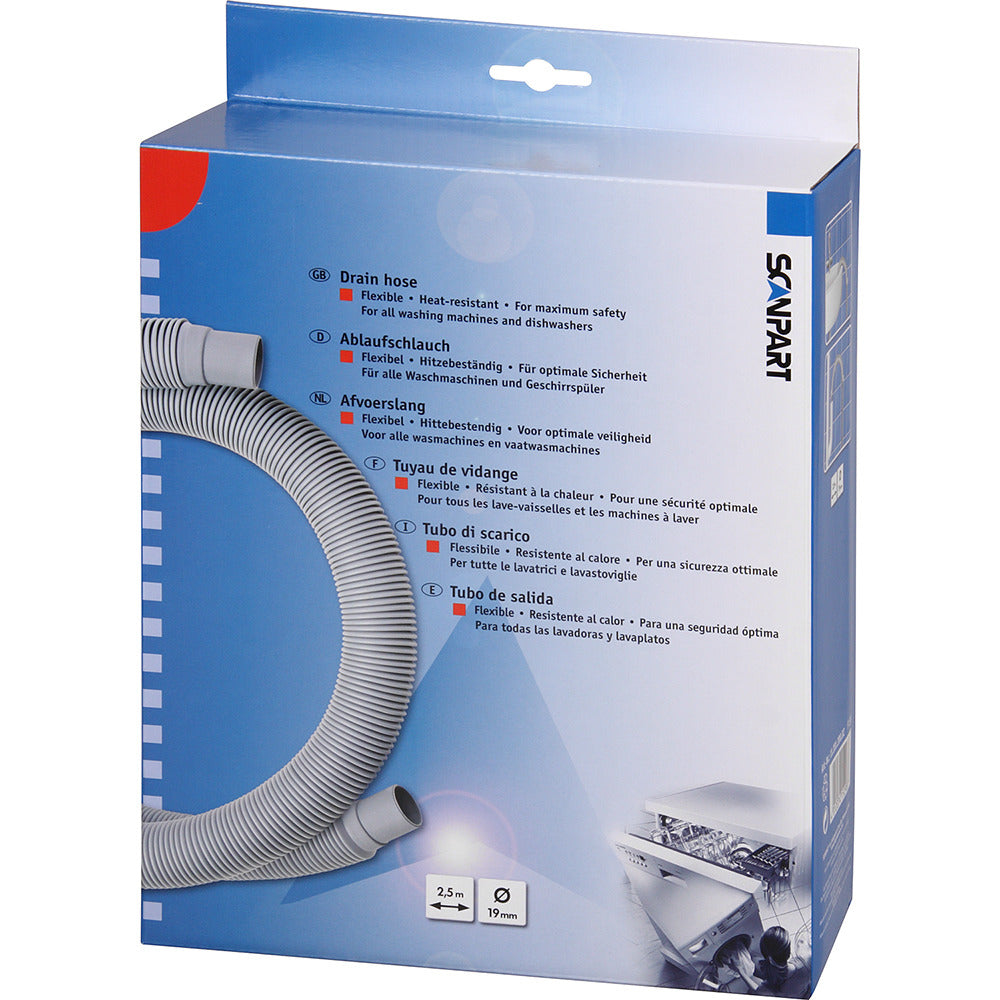 Scanpart 1120120002 SOH258 Drain hose 2.5m 19mm